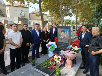 Sabunçu rayonunda Vətən müharibəsi şəhidi Əkbər Bahadur oğlu Hüseynovun ildönümü münasibətilə anım mərasimi keçirildi