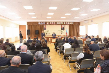 Rayon İcra Hakimiyyəti başçısının növbəti səyyar qəbulu Zabrat qəsəbəsində keçirildi