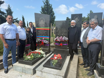 Sabunçu rayonunda şəhidlər Əliyev Tahir Mahir oğlu, Səfərov Mais Şakir oğlu və Mirəliyev Mirəli Vaqif oğlunun doğum günləri münasibətilə anım mərasimi keçirildi
