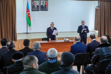 Rayon İcra Hakimiyyəti başçısının növbəti səyyar qəbulu Balaxanı qəsəbəsində keçirildi