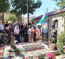 Sabunçu rayonunda Vətən müharibəsi şəhidləri Şəhriyar Əliyev, Siyavuş Muradov və Samir Xudiyevin anım mərasimi keçirildi