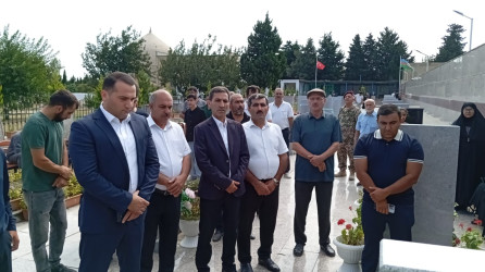 Sabunçu rayonunda Vətən müharibəsi şəhidi Ağacavad Ələsgər oğlu Mütəllimzadənin doğum günü münasibətilə anım mərasimi keçirildi.