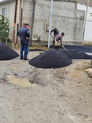 Zabrat qəsəbəsində asfaltlanma işləri aparılıb