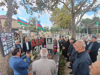 Sabunçu rayonunda Vətən müharibəsi şəhidləri Asim Bəkir oğlu Quliyevin və Azər Haqverdi oğlu Süleymanovun ildönümləri münasibətilə anım mərasimləri keçirildi