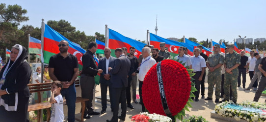 Sabunçu rayonunda antiterror əməliyyatı şəhidi Sadıqov Ceyhun Niyaməddin oğlunun doğum günü münasibətilə anım mərasimi keçirildi