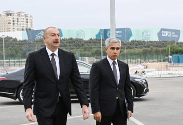 Azərbaycan Respublikasının Prezidenti cənab İlham Əliyev Bakı Olimpiya Stadionunun ərazisində COP29-a hazırlıqla bağlı görülən işlərlə tanış olub.