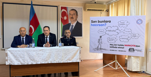 Sabunçu rayonunda “Narkotikə yox deyirik” mövzusunda maarifləndirici tədbir keçirilmişdir