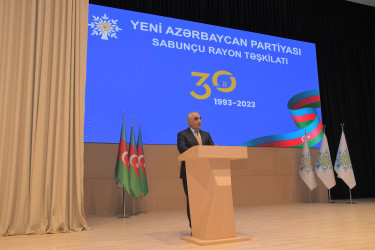 YAP Sabunçu rayon təşkilatının 30 illik yubileyi qeyd edildi