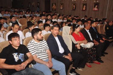 Maştağa Mədəniyyət Mərkəzində “Bir həyat-bir şans” mövzusunda maarifləndirici tədbir keçirildi