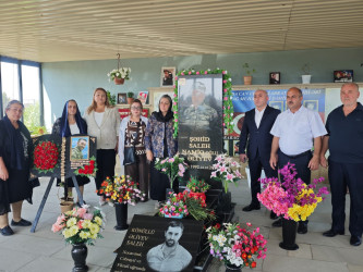 Sabunçu rayonunda Vətən müharibəsi şəhidi Saleh Namiq oğlu Əliyevin doğum günü münasibətilə anım mərasimi keçirildi.