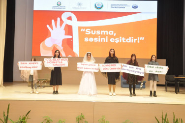 “Susma, səsini eşitdir!” layihəsinin bağlanış tədbiri keçirildi