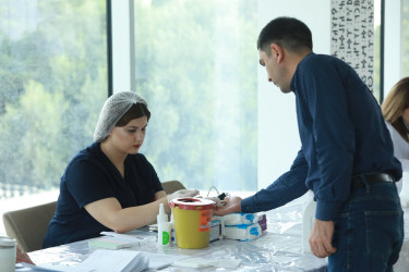 Sabunçu rayonunda “Bir damla QAN bir HƏYAT deməkdir” devizli könüllü qanvermə aksiyası keçirildi