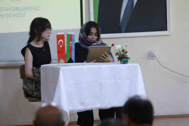 “27 Sentyabr – Anım Günü” ilə əlaqədar “Milli-mənəvi dəyərlər və Vətən sevgisi” mövzusunda tədbir keçirildi