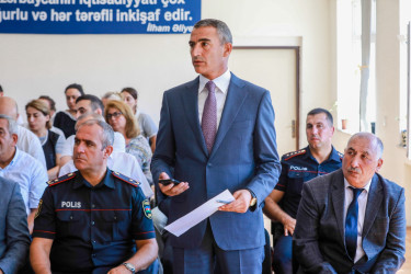 Bilgəh qəsəbəsində sakinlərlə növbəti səyyar görüş keçirildi