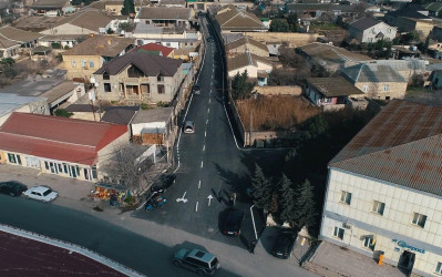 Maştağa qəsəbəsində asfaltlanma işləri aparılıb