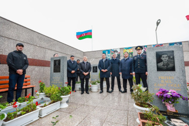 Sabunçu rayonunda “27 sentyabr – Anım Günü” nün beşinci ildönümü münasibətilə şəhidlərin məzarları ziyarət edildi