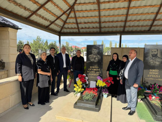 Vətən müharibəsi şəhidləri Abdullazadə Həsənağa Şakir oğlu və Adışov Qüdrət Rahim oğlunun ildönümü münasibətilə anım mərasimləri keçirildi