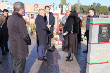 Sabunçu rayonunda “8 Noyabr – Zəfər Günü ” münasibətilə şəhidlərin məzarları ziyarət edildi