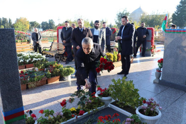 Sabunçu rayonunda “8 Noyabr – Zəfər Günü ” münasibətilə şəhidlərin məzarları ziyarət edildi