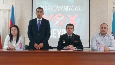 Sabunçu rayonunda “Narkotikə yox deyirik” mövzusunda maarifləndirici tədbir keçirilmişdir