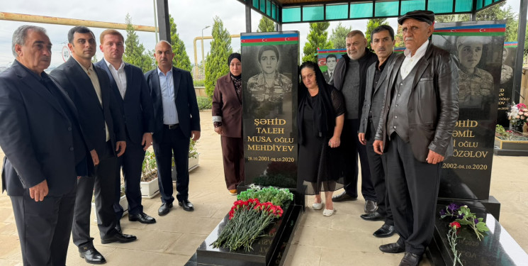 Sabunçu rayonunda Vətən müharibəsi şəhidləri Müşviq Nəbi oğlu İbrahimovun və Taleh Musa oğlu Mehdiyevin ildönümləri münasibətilə anım mərasimləri keçirildi