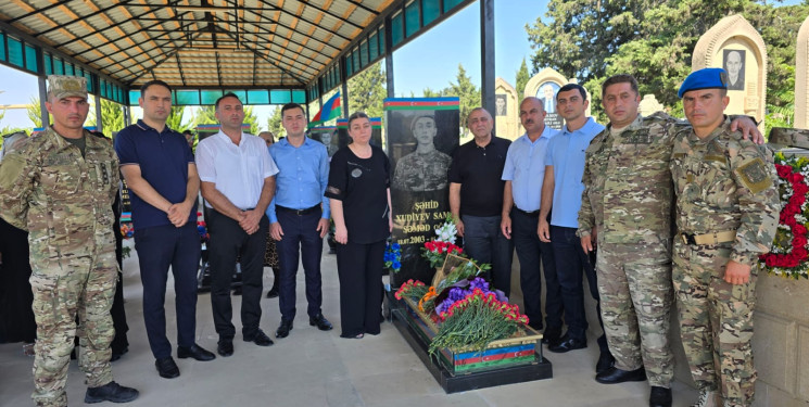 Sabunçu rayonunda Vətən müharibəsi şəhidləri Şəhriyar Əliyev, Siyavuş Muradov və Samir Xudiyevin anım mərasimi keçirildi
