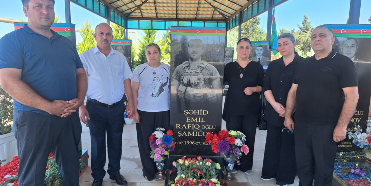 Sabunçu rayonunda Vətən müharibəsi şəhidi Emil Rafiq oğlu Şamilovun doğum günü münasibətilə xatirəsinə həsr olunmuş anım mərasimi keçirilib