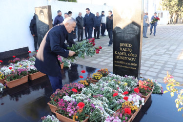 Sabunçu rayonunda “8 Noyabr – Zəfər Günü ” münasibətilə şəhidlərin məzarları ziyarət edildi