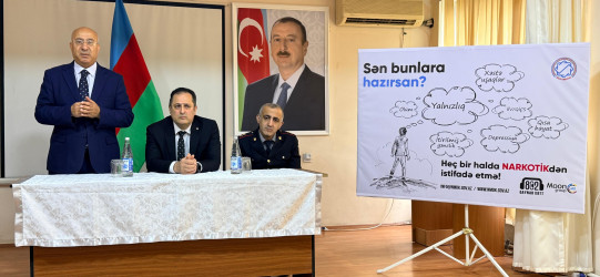 Sabunçu rayonunda “Narkotikə yox deyirik” mövzusunda maarifləndirici tədbir keçirilmişdir