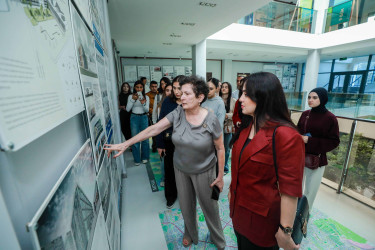 “Şəhərsalma və Memarlıq İli” çərçivəsində Sabunçu rayon gəncləri Azərbaycan Memarlıq və İnşaat Universitetində qonaq oldular.