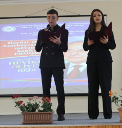 “2 fevral-Gənclər Günü” ilə əlaqədar “Heydər Əliyev və Azərbaycan gəncliyi” mövzusunda konfrans keçirildi