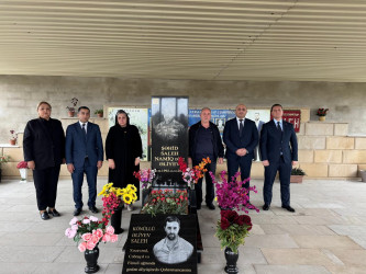 Sabunçu rayonunda “27 sentyabr – Anım Günü” nün beşinci ildönümü münasibətilə şəhidlərin məzarları ziyarət edildi