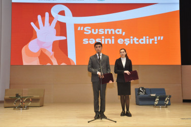 “Susma, səsini eşitdir!” layihəsinin bağlanış tədbiri keçirildi